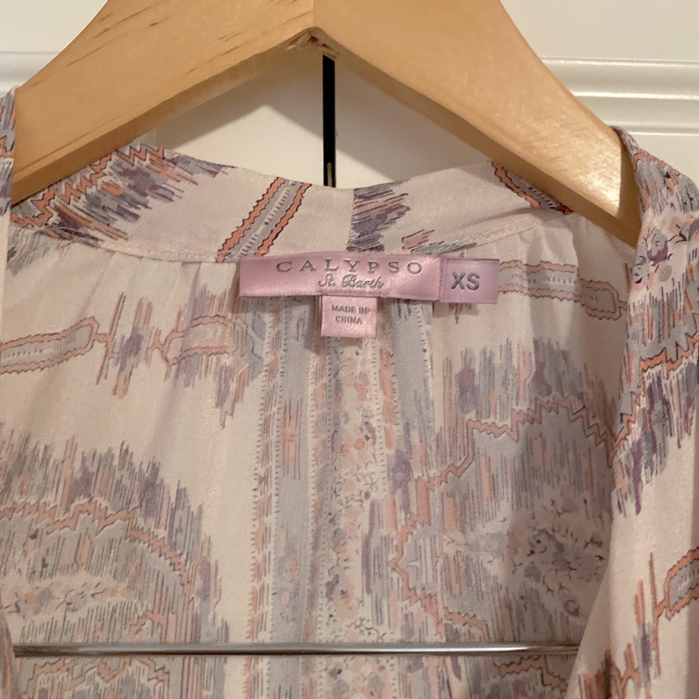 Calypso St. Barth silk blouse. Size XS. - Picture 4 of 4